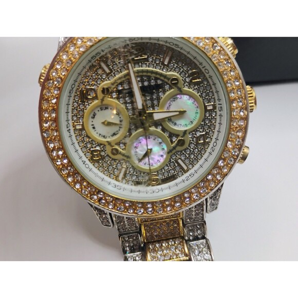 Akribos XXIV Watch AK766TTG Encrusted Lady's Watch With Case And Papers - Picture 16 of 16